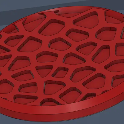 Nắp đậy grinder họa tiết Voronoi tinh tế cho máy nghiền thảo dược V3