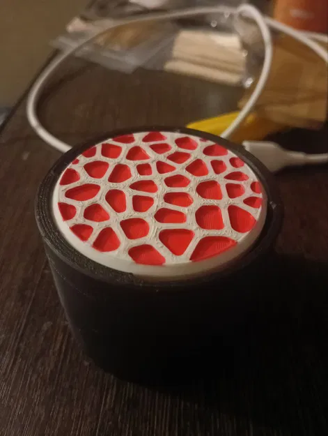 Nắp đậy grinder họa tiết Voronoi tinh tế cho máy nghiền thảo dược V3 - Image 2