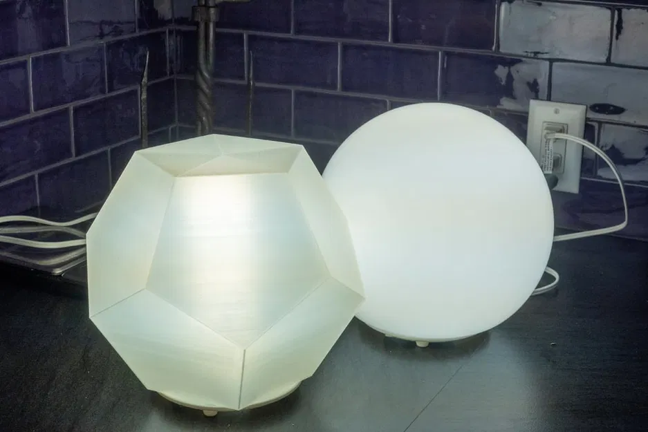 Chụp đèn hình khối Dodecahedron cho đèn Ikea Fado - Image 1