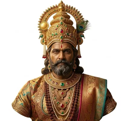 Tượng bán thân vị vua thời Vệ Đà cổ đại