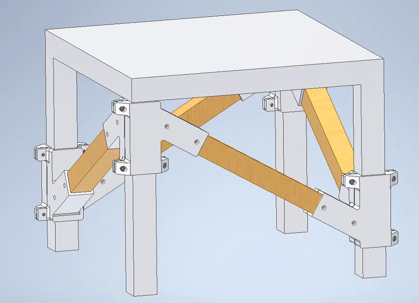 Hệ thống giằng ngoài cho bàn IKEA Lack - Image 1