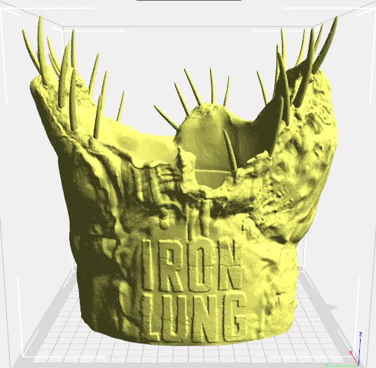 Xô đựng bỏng ngô Iron Lung - Phụ kiện in 3D cho fan kinh dị - Image 1