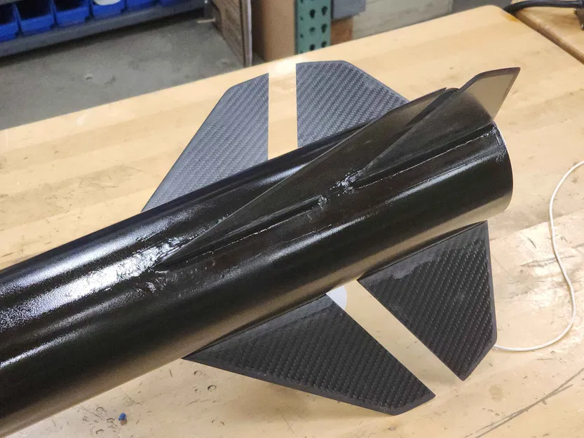 Dụng cụ gạt keo Fin Fillet Squeegee cho tên lửa 4 inch - Image 4