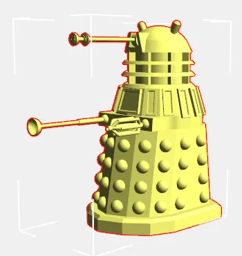 Mô hình 3D Dalek từ Doctor Who cho người hâm mộ - Image 1