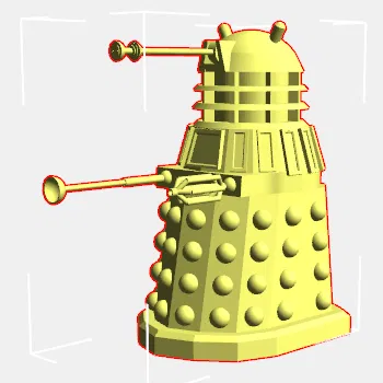Mô hình 3D Dalek từ Doctor Who cho người hâm mộ