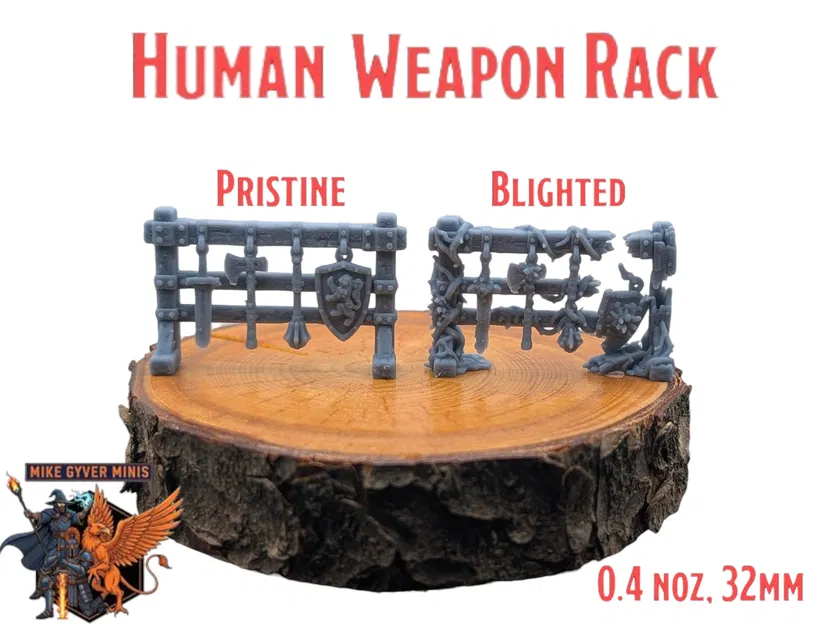 Giá Để Vũ Khí Của Chiến Binh - Mô hình in sẵn MGM cho tabletop - Image 1