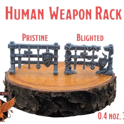 Giá Để Vũ Khí Của Chiến Binh - Mô hình in sẵn MGM cho tabletop