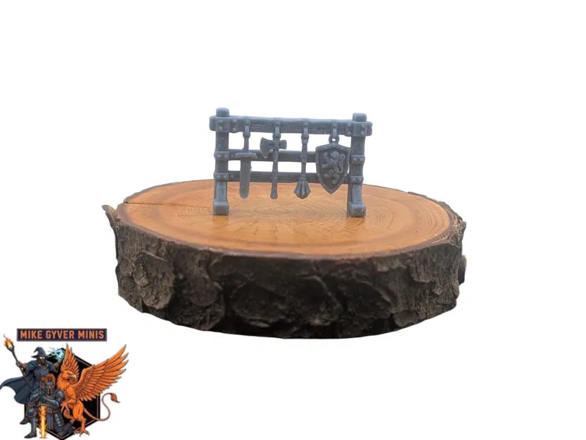 Giá Để Vũ Khí Của Chiến Binh - Mô hình in sẵn MGM cho tabletop - Image 2