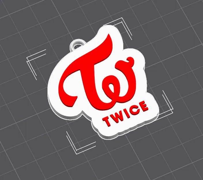 Móc khóa in 3D logo TWICE - Phụ kiện độc đáo cho cộng đồng ONCE - Image 1
