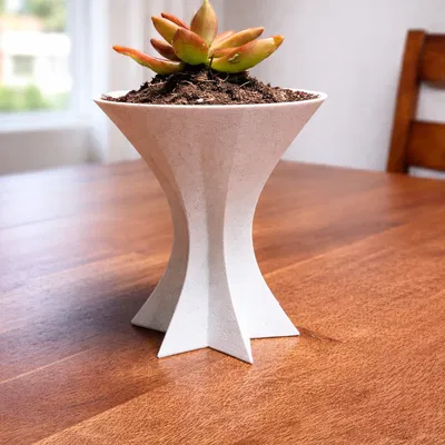 Mẫu chậu trồng cây cảnh, xương rồng in 3D phong cách hiện đại