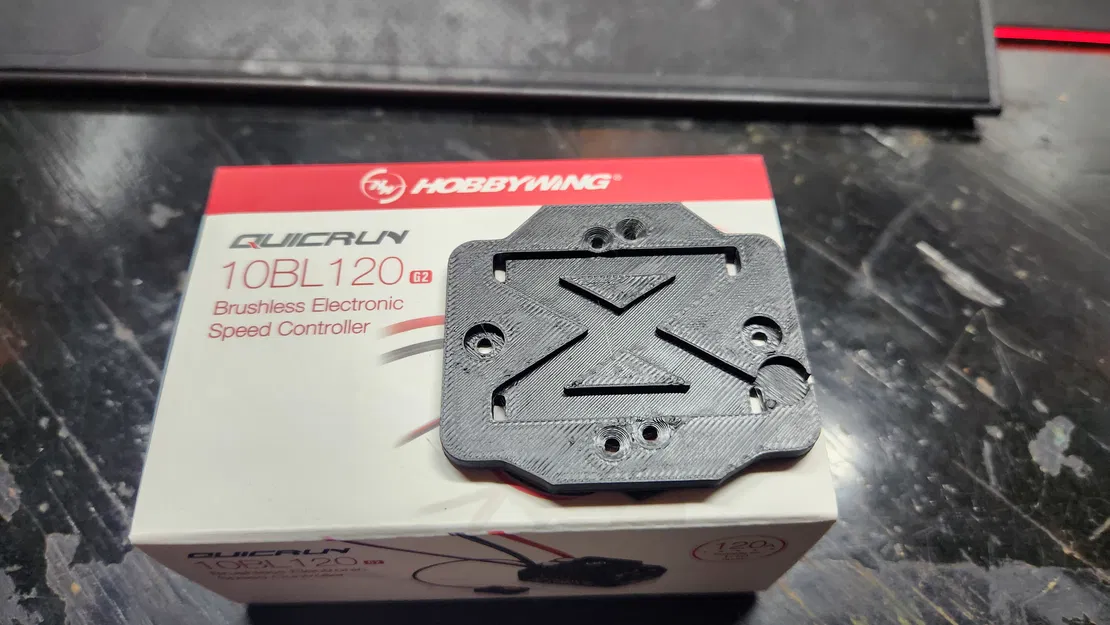 Adapter gắn ESC Quicrun 10BL120 lên hộp thu sóng Arrma 223S - Image 1