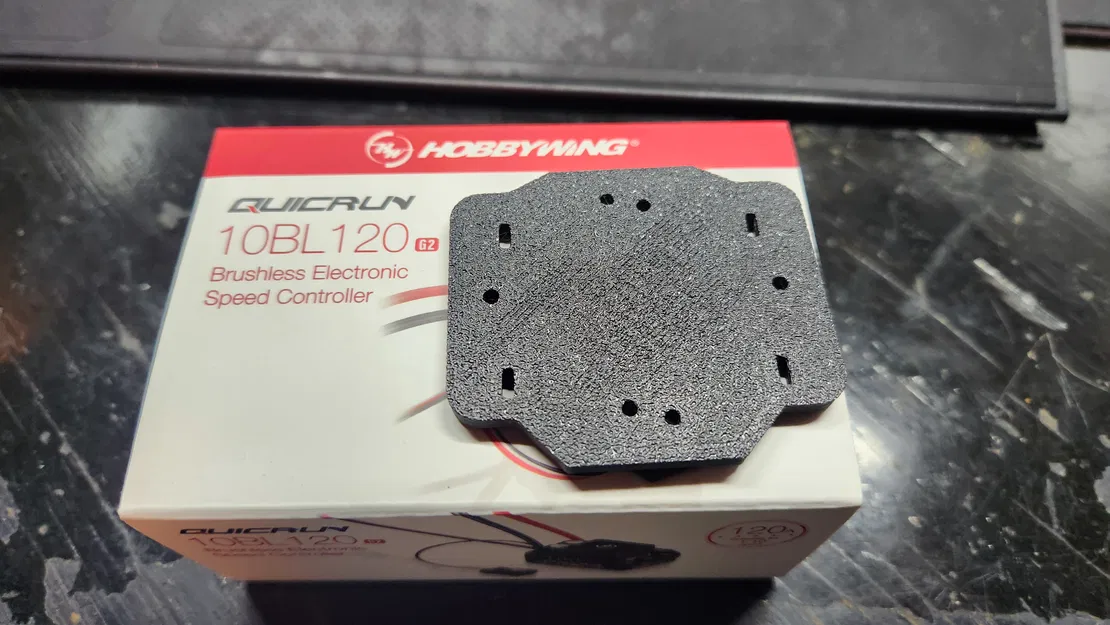 Adapter gắn ESC Quicrun 10BL120 lên hộp thu sóng Arrma 223S - Image 2