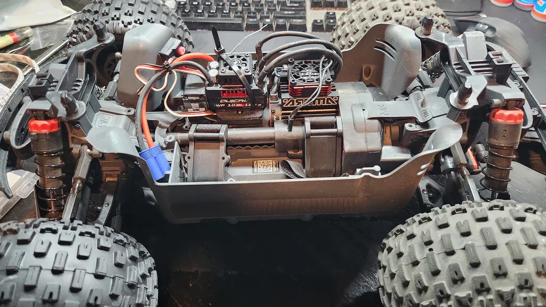 Adapter gắn ESC Quicrun 10BL120 lên hộp thu sóng Arrma 223S - Image 9