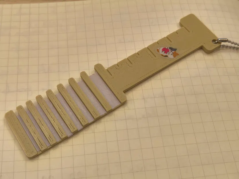 Thước đo len không nhãn (Unlabeled Yarn Gauge) - Image 1