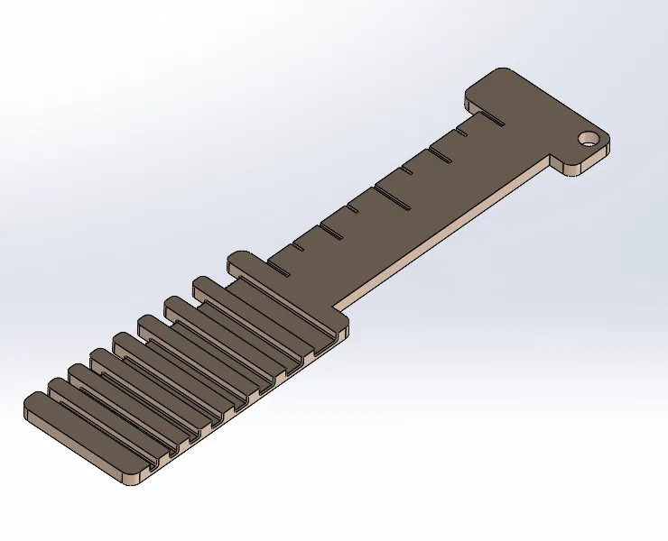 Thước đo len không nhãn (Unlabeled Yarn Gauge) - Image 3