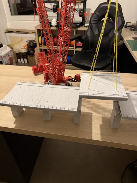 Mô hình dầm cầu bê tông tỉ lệ 1:87 cho người chơi xe công trình - Image 3