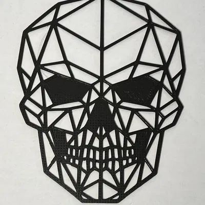 Mô hình trang trí tường đầu lâu hình học Skull Wall Art #5