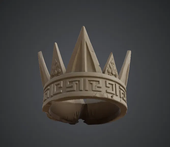 Ancient Royal Crown – Vương miện vua phong cách Fantasy - Image 2