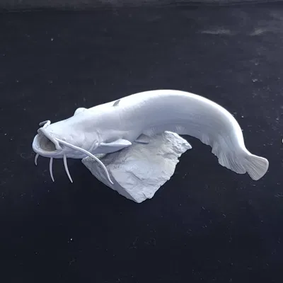 Mô hình tượng cá trê (Catfish) 3D chi tiết dùng trang trí
