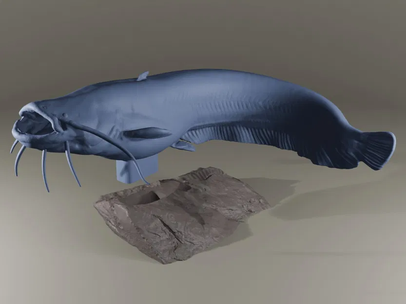 Mô hình Cá trê nhiều mảnh (Multi Part Catfish - Fusion360) - Image 1