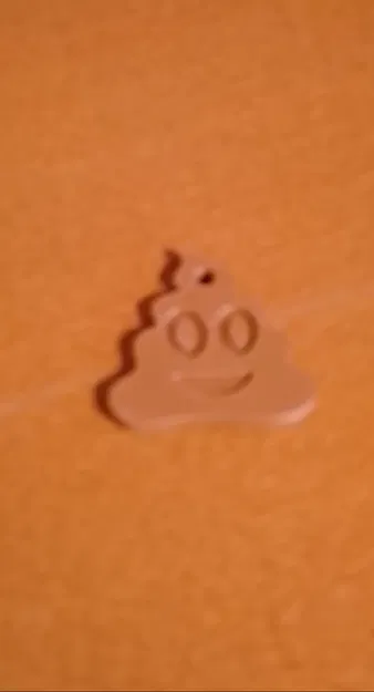 Móc khóa hình emoji Poop (Poo Keyring) in 3D siêu cute - Image 1