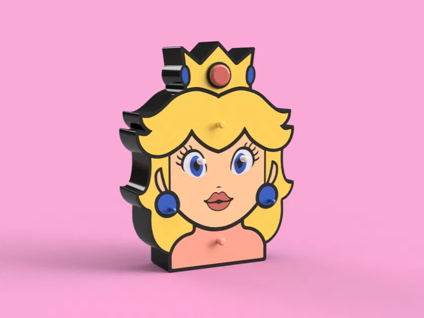 Hộp trang sức / Ngăn kéo lưu trữ Công chúa Peach - Image 7