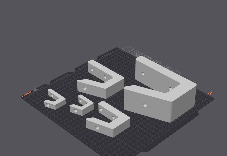 Bộ móc treo tường 3D đa năng, bền chắc với nhiều kích thước - Image 1