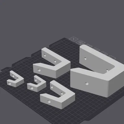 Bộ móc treo tường 3D đa năng, bền chắc với nhiều kích thước