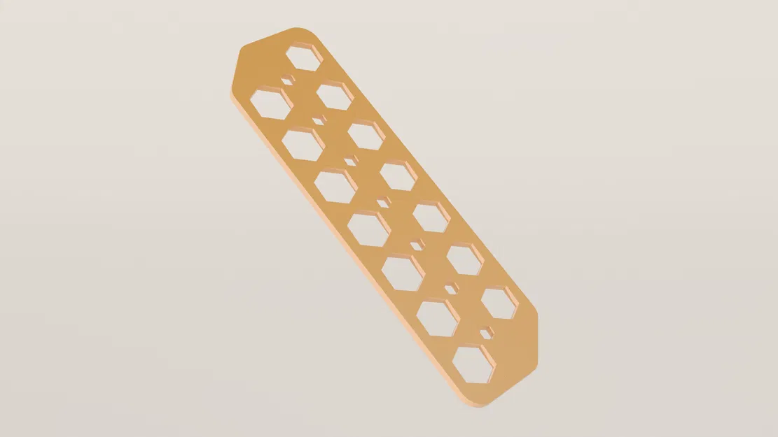 Kẹp sách họa tiết tổ ong 3D (Minimalist Honeycomb Bookmark) đẹp mắt - Image 1