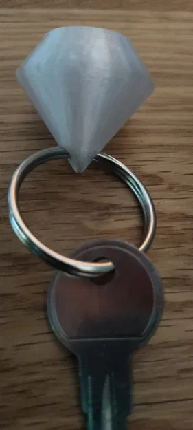 Móc khóa hình viên kim cương / Móc treo chìa khóa tiện lợi - Image 1