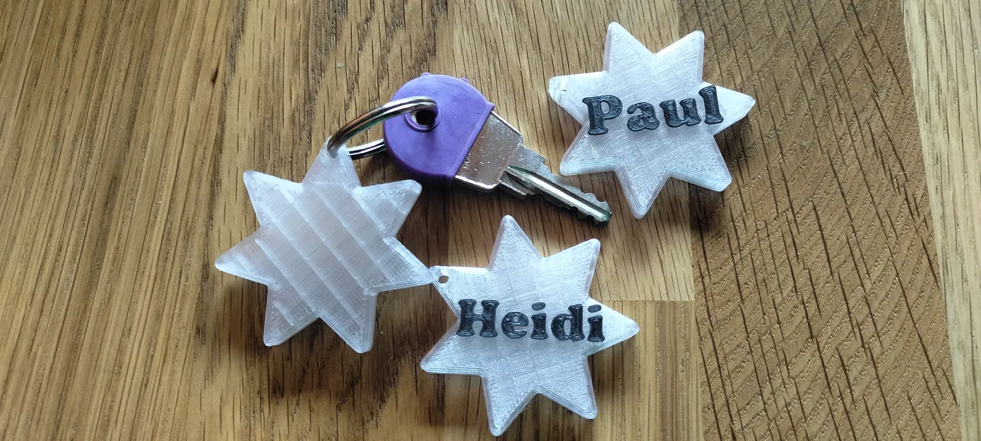 Móc khóa hình ngôi sao - Star Keychain - Image 1