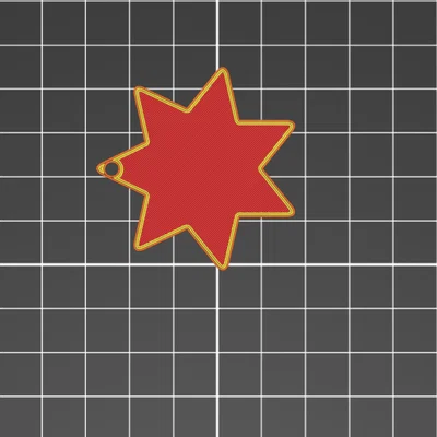 Móc khóa hình ngôi sao - Star Keychain