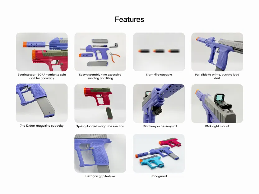 Znc Aus - Blaster Nerf nạp đạn băng cực mạnh - Các phiên bản ngoại hình tùy chọn - Image 5