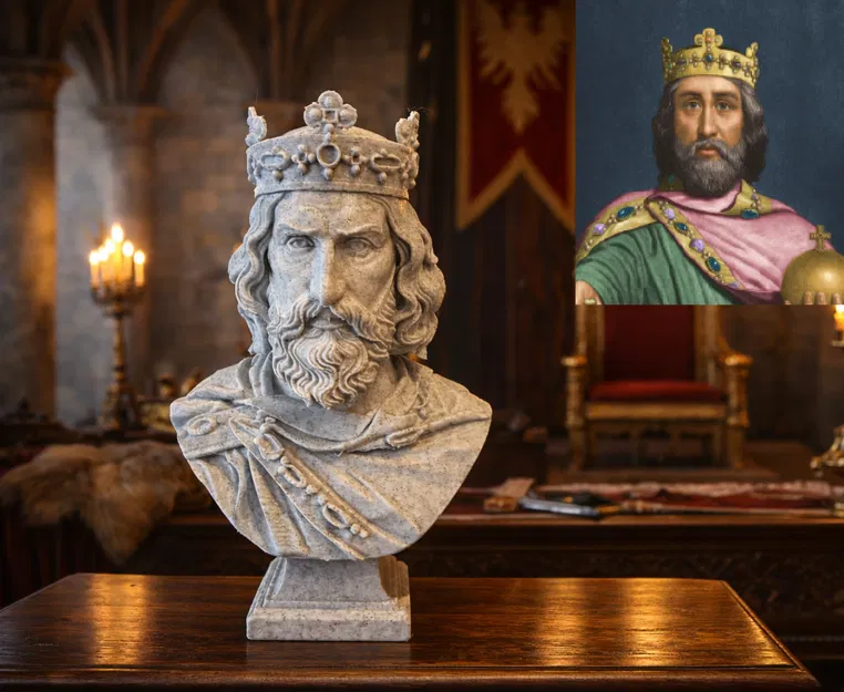 Tượng bán thân Charlemagne (Carolus Magnus) - Image 1
