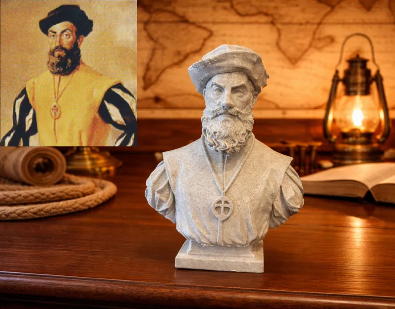 Tượng bán thân Fernão de Magalhães (Ferdinand Magellan) - Image 1