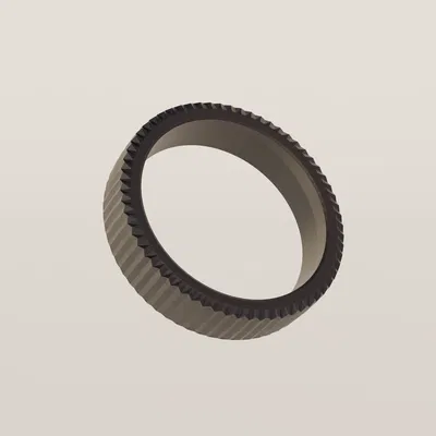 Nhẫn họa tiết đơn giản (Textured Ring) - Món đồ trang sức 3D độc đáo