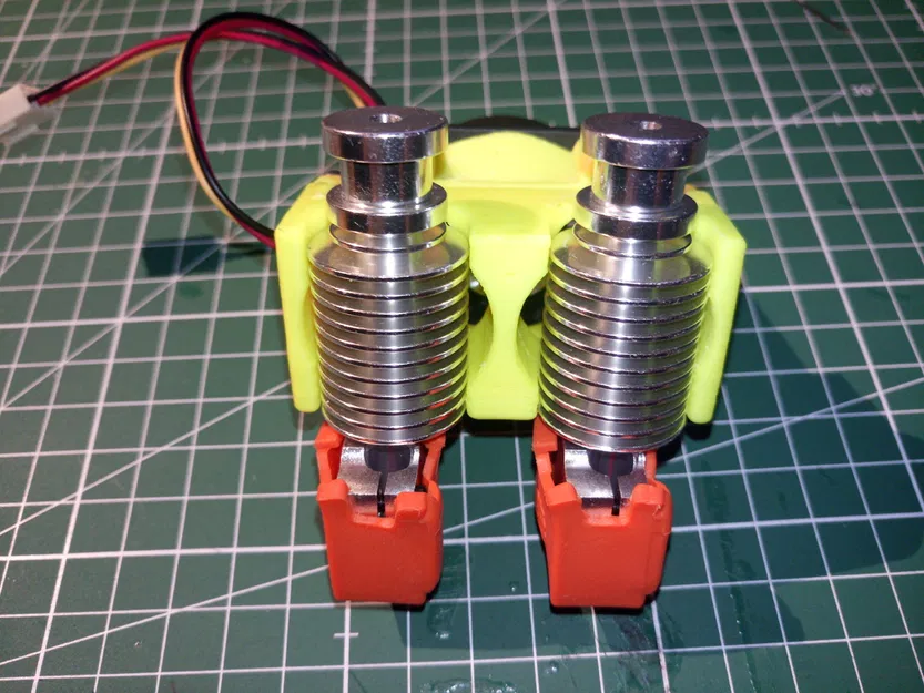 Ngàm chuyển đổi quạt 40mm cho cụm đầu in đôi E3D V6 - Image 1