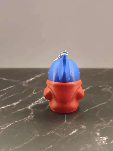 Móc khóa cá mập con mặc áo hoodie (Baby shark with hoodie) in 3D - Image 2