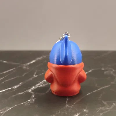 Móc khóa cá mập con mặc áo hoodie (Baby shark with hoodie) in 3D