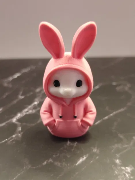 Mô hình chú thỏ mặc áo Hoodie (Bunny with hoodie) dễ thương - Image 3