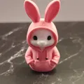 Mô hình chú thỏ mặc áo Hoodie (Bunny with hoodie) dễ thương - Thumbnail 3