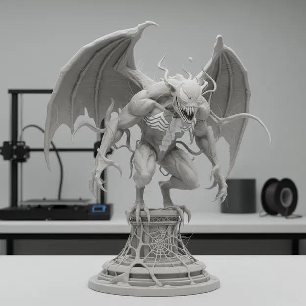 Sinh Vật Cánh Đen – Mô hình fantasy in nhựa SLA - Image 3
