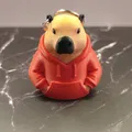 Móc khóa Capybara mặc áo hoodie xinh xắn - File in 3D độc đáo - Thumbnail 1