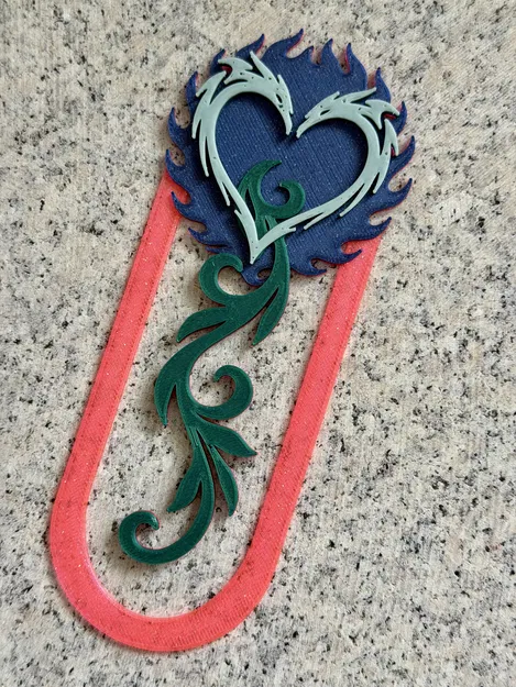 Bookmark Trái Tim Rồng / Dragon Heart Bookmark - KHÔNG CẦN AMS - Image 1