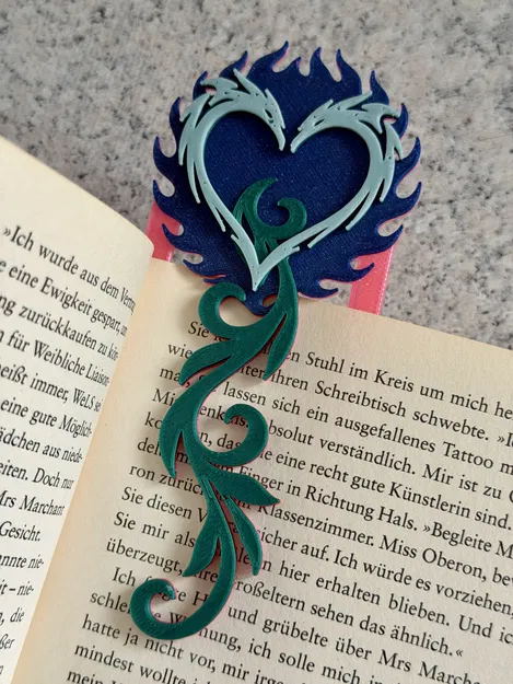 Bookmark Trái Tim Rồng / Dragon Heart Bookmark - KHÔNG CẦN AMS - Image 2