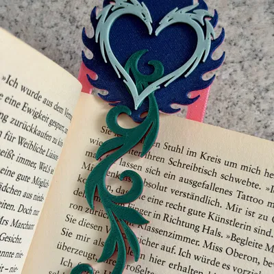Bookmark Trái Tim Rồng / Dragon Heart Bookmark - KHÔNG CẦN AMS