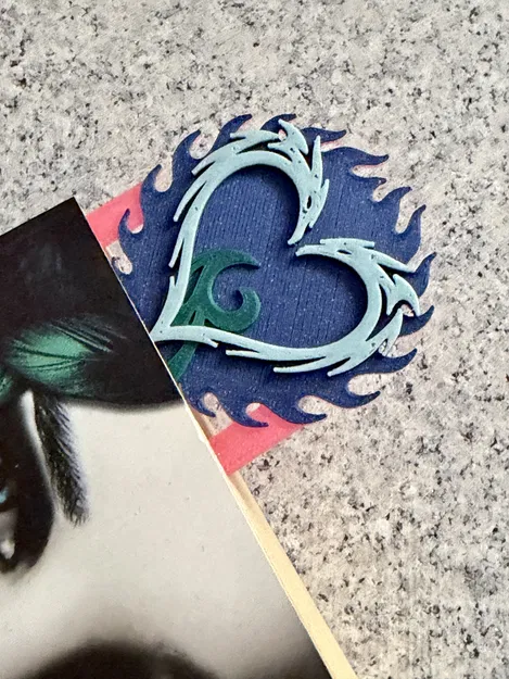 Bookmark Trái Tim Rồng / Dragon Heart Bookmark - KHÔNG CẦN AMS - Image 3