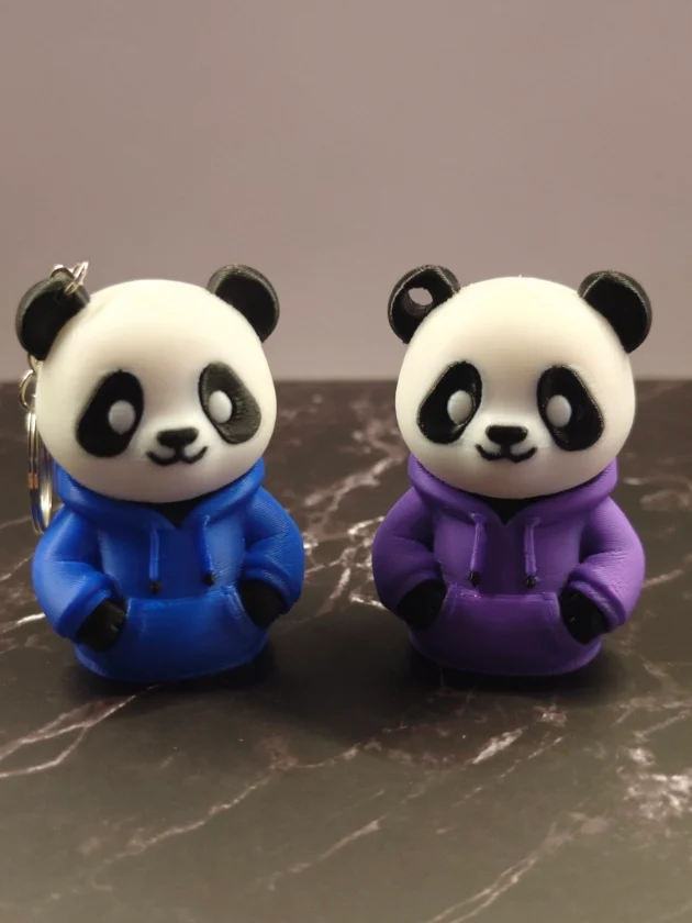 Mô hình Gấu trúc Panda mặc áo Hoodie xinh xắn 1
