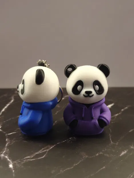 Mô hình Gấu trúc Panda mặc áo Hoodie xinh xắn - Image 4