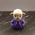 Móc khóa Cừu mặc áo Hoodie (Sheep with hoodie) - Mô hình 3D dễ thương - Thumbnail 1